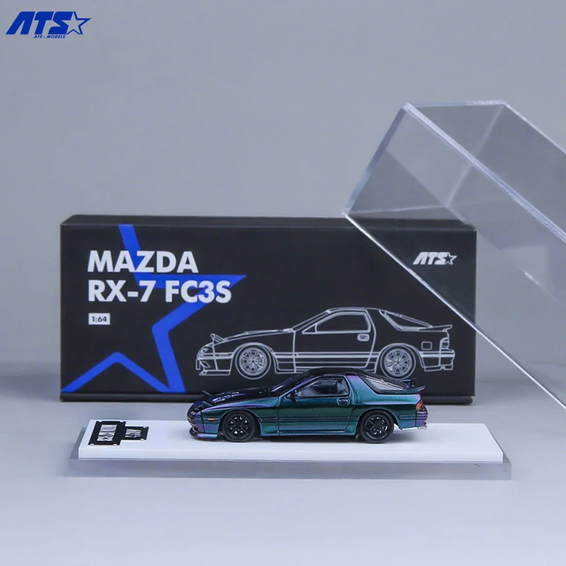 Nieuwe Ats 1:64 Mazda Rx-7 Fc3s Kameleon Simulatie Legering Miniatuur Gegoten Auto Model Aangepaste Kinderspeelgoed Collectible Ornament