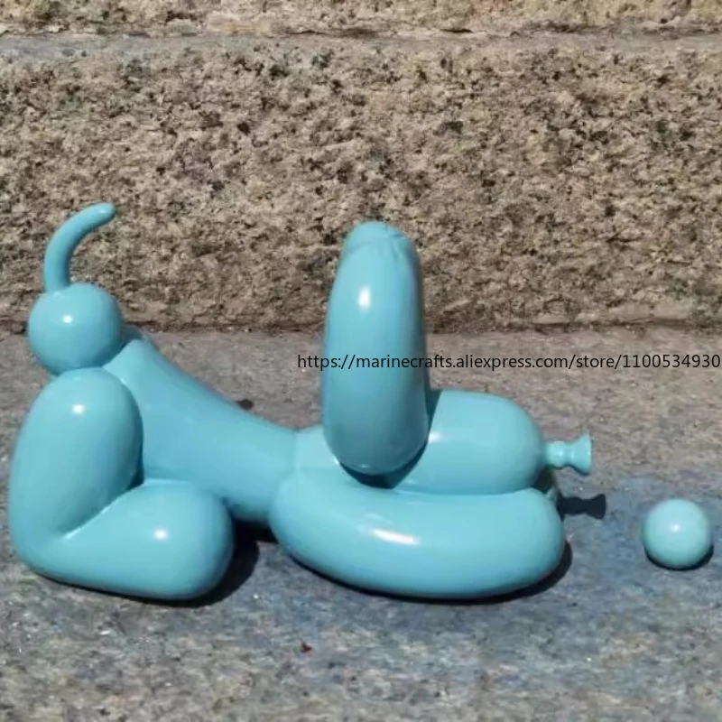 Balloon Dog FIgurine Sculpture Children's Cartoon Electroplated Dog Ins Nordic Style