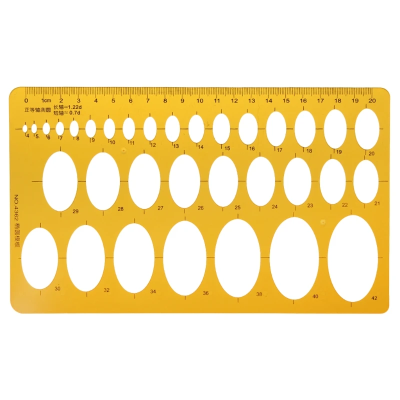 

Ellipse Oval Template Geometry College Math Measuring Tool Stencil Ruler Student D5QC