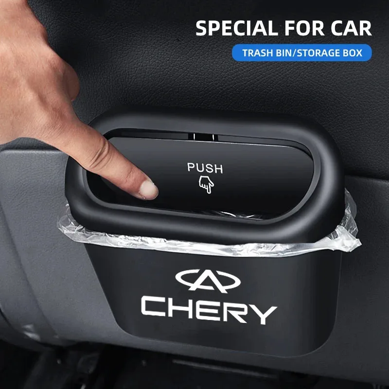 Car Hanging Storage Box ABS Pressing Type Trash Car Accessories For Chery Tiggo 2 3 4 7 8 Pro QQ Iq Fulwin Blossom Fulwin Arrizo