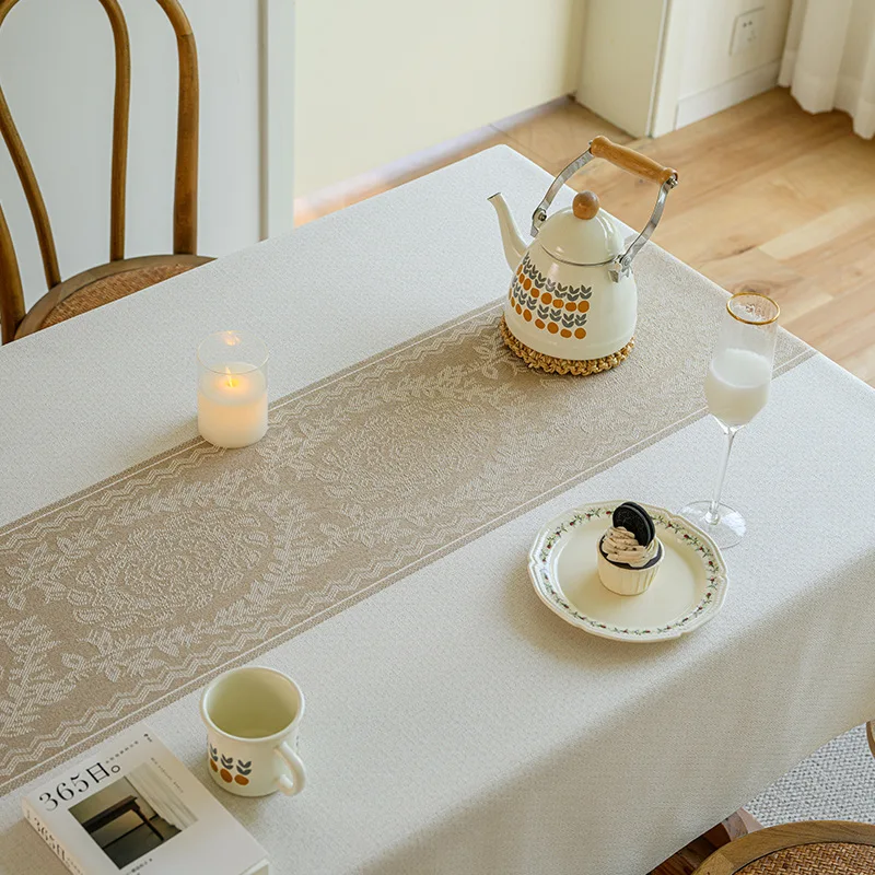Tablecloth, cotton and linen fabric, simple modern table cloth, rectangular tablecloth 6