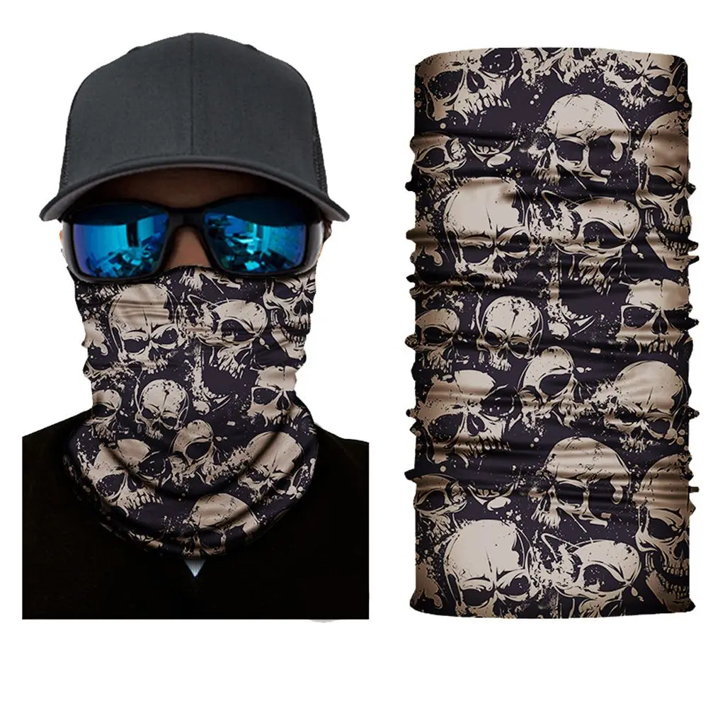 Face Mask Square Handkerchief B-Boy BMX Headband Parkour Neck Scarf Hip Hop Headwea Motorcycle Headscarf Sports Headwear