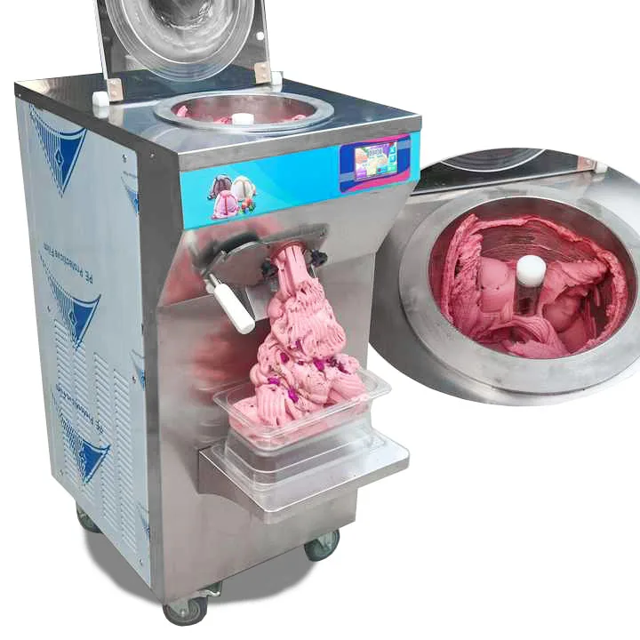 Dry and Fresh Fruit Vertical Gelato Batch Freezer/gelato Batch Freezer Mesin/ice Cream Batch Freezer