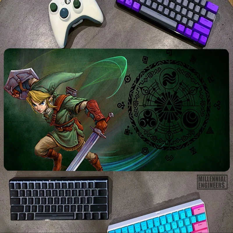 The L-LegendS ZeldaS Game Mouse Pad Office Accessories Premium Mousepad Keyboard Desk Mat Big Mousepepad Gaming Mats Gamer Large