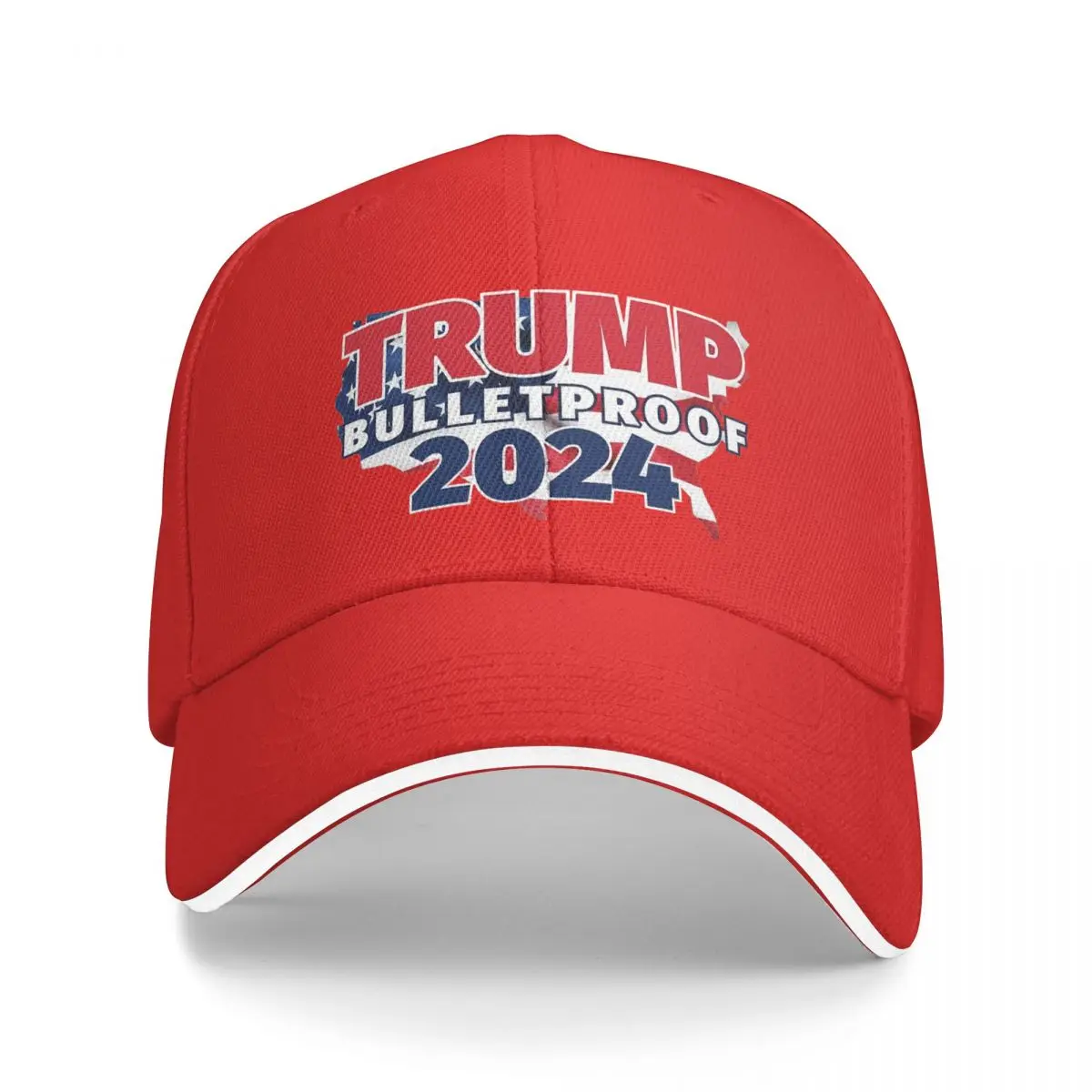 Trump Is Bulletproof 2024 Trucker Cap Stuff Fashion Snapback Cap For Unisex Casquette Adjustable