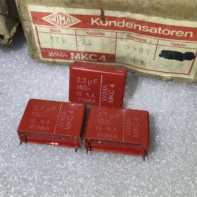 

10PCS Original box West Germany WIMA MKC4 series 2.2UF 160V fever older crossover capacitance free shipping