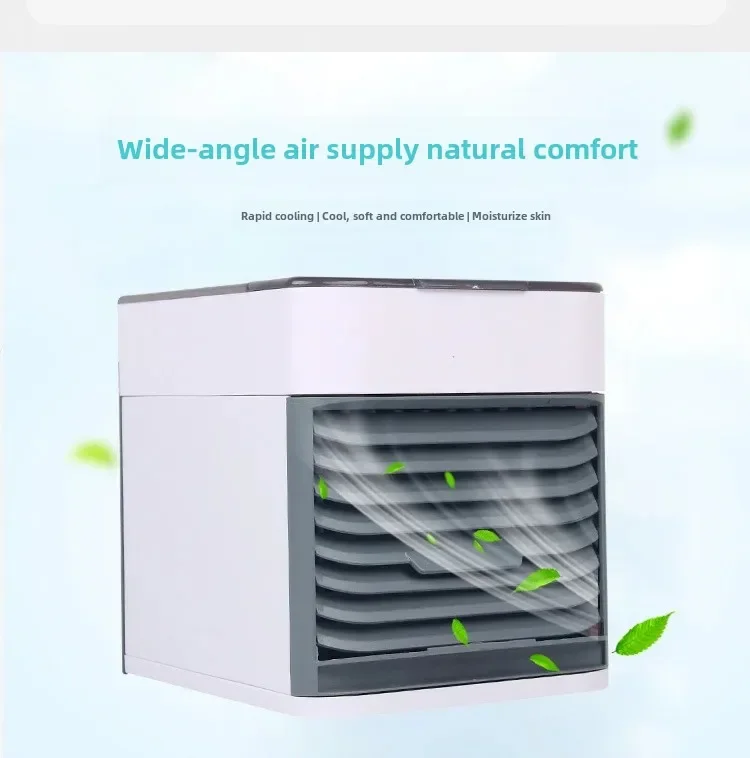 แบบพกพา Mini USB พัดลมเย็นเงียบเครื่องปรับอากาศในครัวเรือนขนาดเล็กสําหรับฤดูร้อนพัดลมระบายความร้อนไฟฟ้าพร้อมรีโมทคอนโทรลคอ