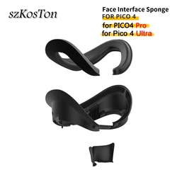 AMVR Face Cover for Pico 4 VR Headset Face Interface Bracket Replacement Washable Sponge Leather Pad for PICO4 / Pro Accessories