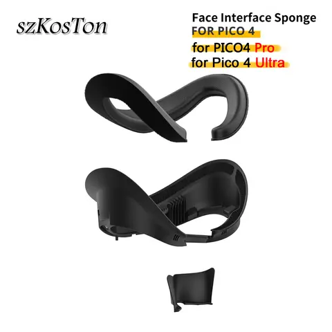 AMVR Face Cover for Pico 4 VR Headset Face Interface Bracket Replacement Washable Sponge Leather Pad for PICO4 / Pro Accessories