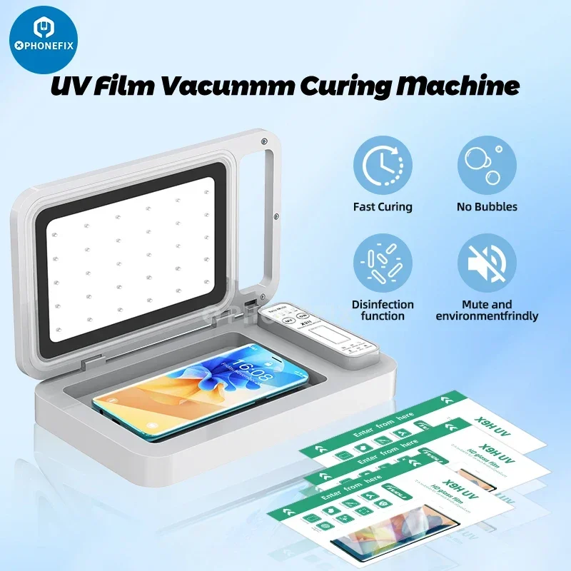 TuoLi TL-X9H / Mechanic S30 UV Fast Curing Vacuum Laminating for Smart Watch Phone Green Oil UV Protective Film Fast Curing Tool