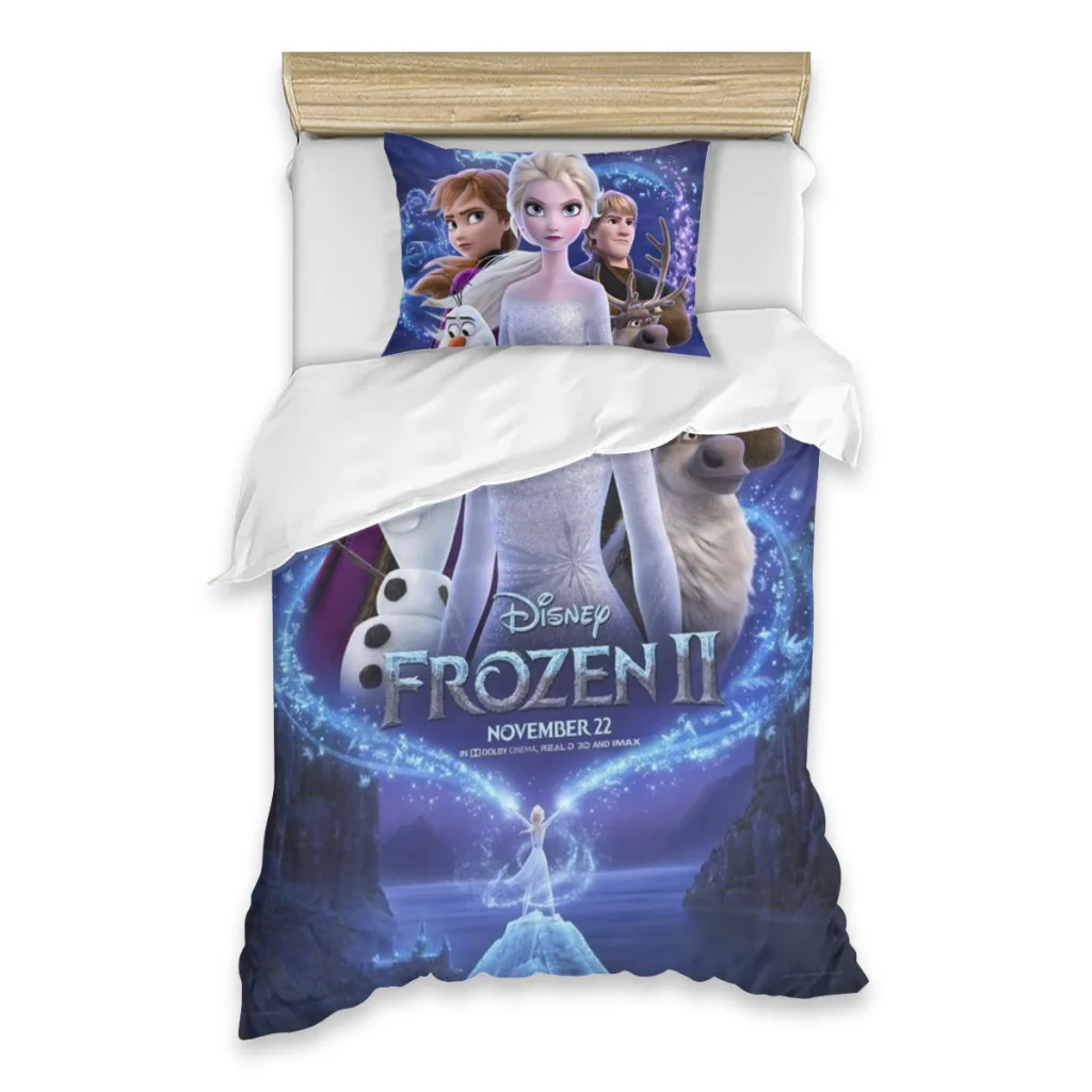 Disney Frozen Elsa Bed Sheets Set  Comforter Quilt Cover Duvets Single Bedding