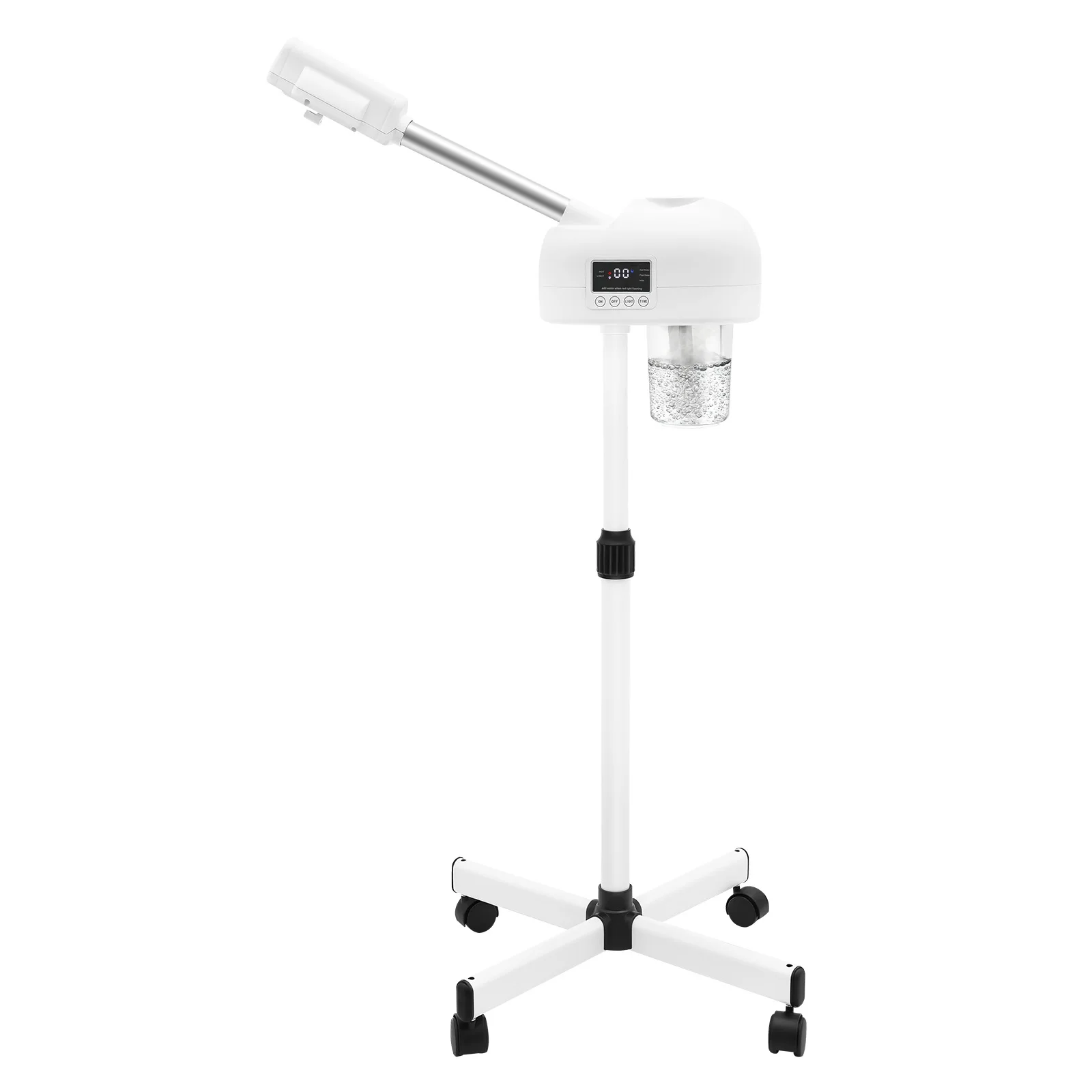 جهاز بخار للوجه بقوة 750 وات، 360 درجة °   ذراع قابل للدوران مع تعديل الارتفاع، جهاز بخار احترافي للوجه لصالونات التجميل المنزلية