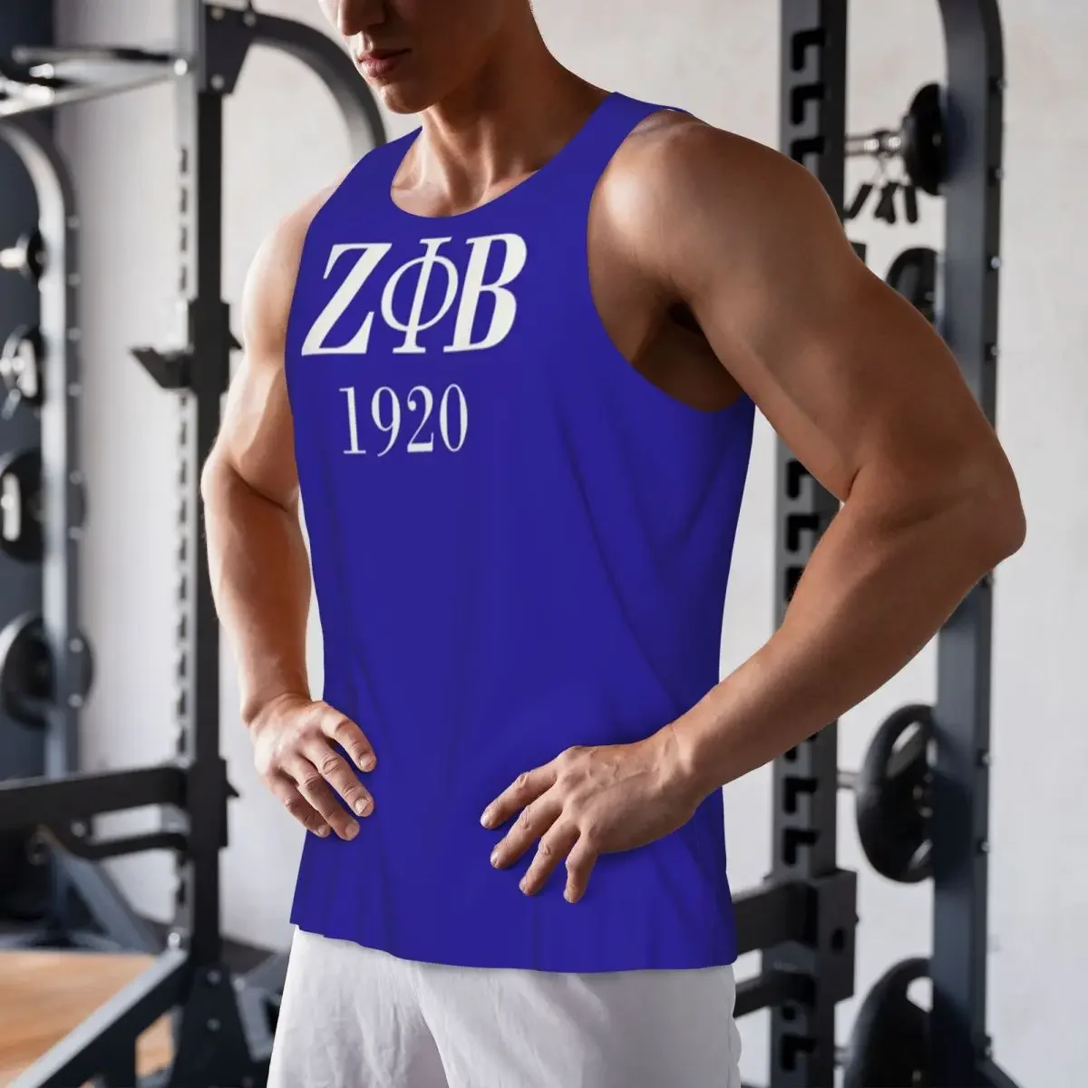 Quick Dry Zeta Phi Beta Sorority Logo Greek Letter 1920 Gym Tank Muscle Sleeveless Shirt Bodybuilding Breathable Vest