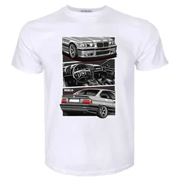 2024 Man Crew Neck T-shirt E36 Sport Car Illustration T-Shirt T Shirt Man Tee Shirt Tshirts for Men