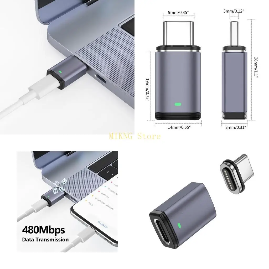 PD 100W USB C To Type C Adapter 5A Data Transmission Fast Charging best sale