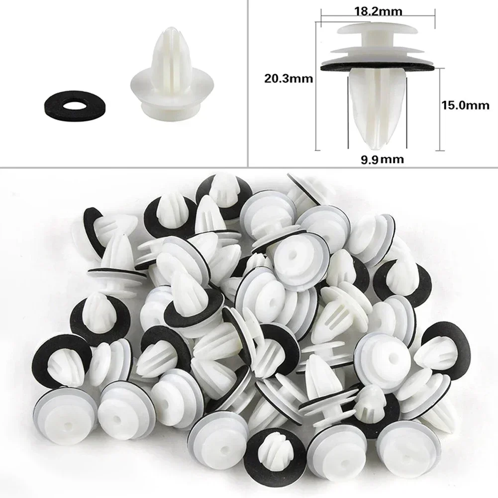 

100Pcs Retaining Door Panel Clips Car Body Push Retainer Pin Bumper Clips Interior Fender Screw Rivet Car Accessories
