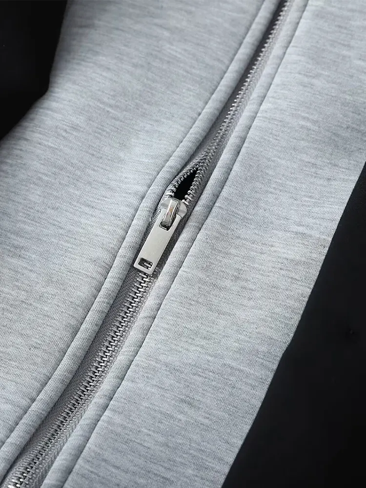 Nlzgmsj Herfst Nieuwe vrouwen Jas Pocket Lange Mouw Jas Splice Capuchon Ontwerp Jassen Voor Vrouwen Nieuwe Lange Trenchcoat