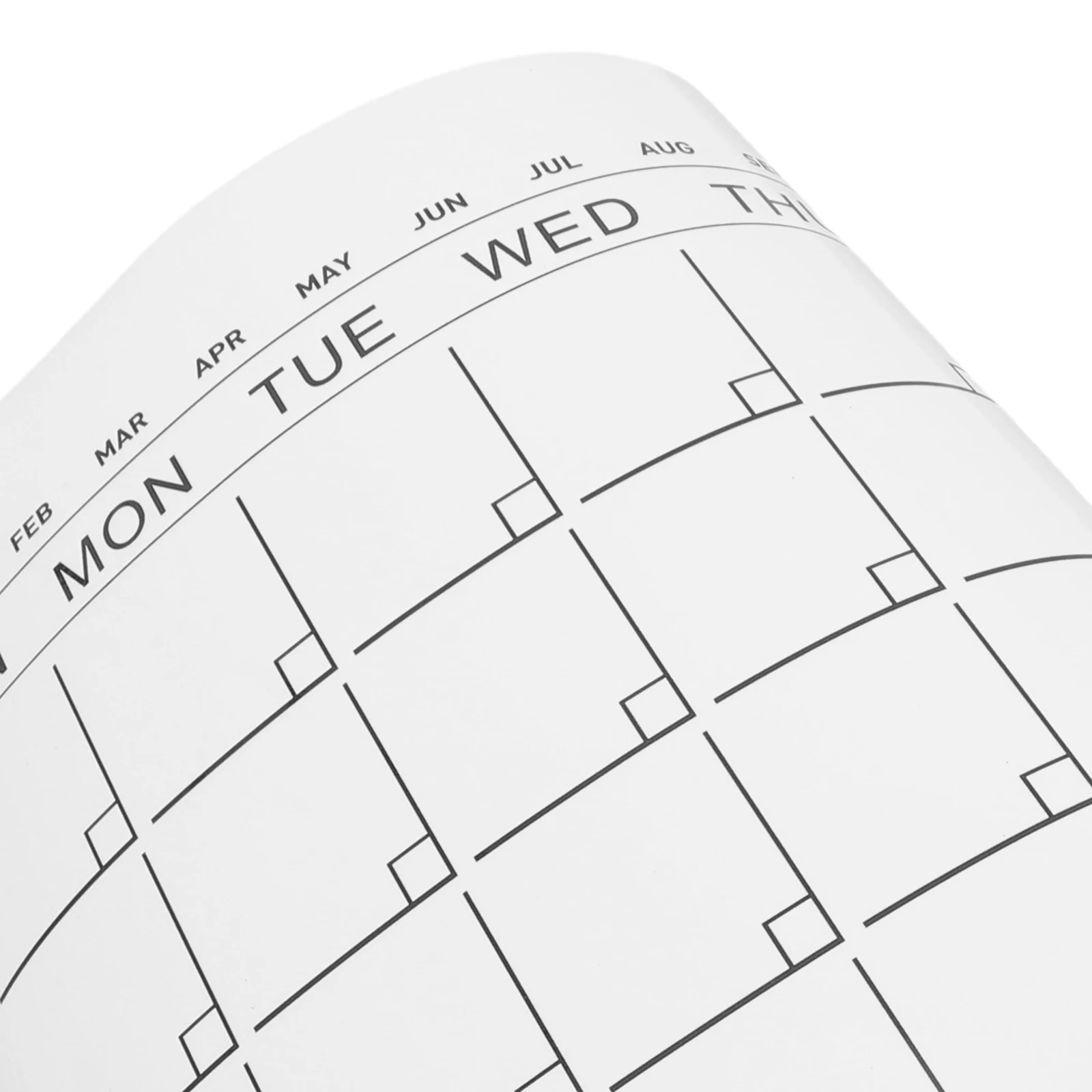 Image 4: 1 feuille d'autocollants tableau blanc effaçable à sec, tableau de calendrier 30x40cm, réutilisable, auto-adhésif, planificateur mensuel, tableau de planification mural en PVC