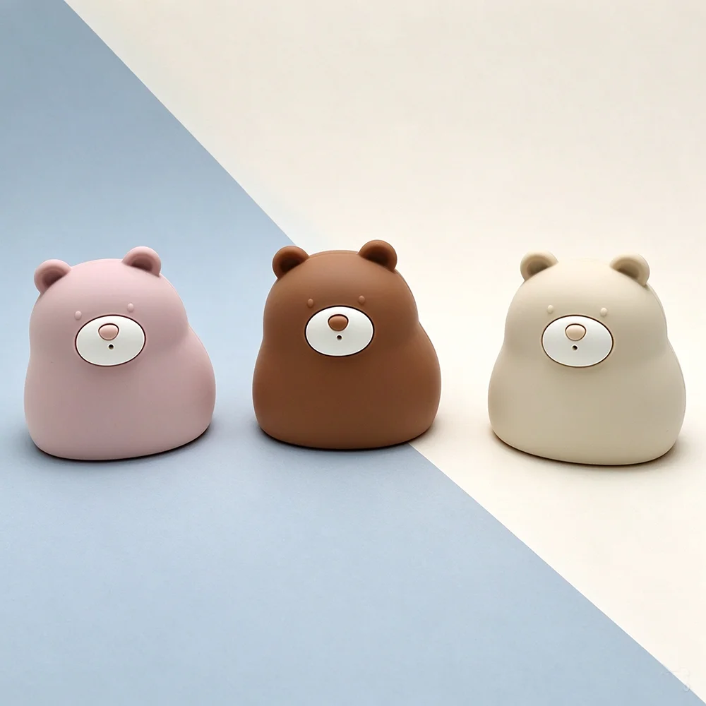 Baby Silicone Bear Bath Toy, Soft Teething Water Play Toy for Infant Toddler, BPA Free Bathtub Shower Toy for Baby Bath Time