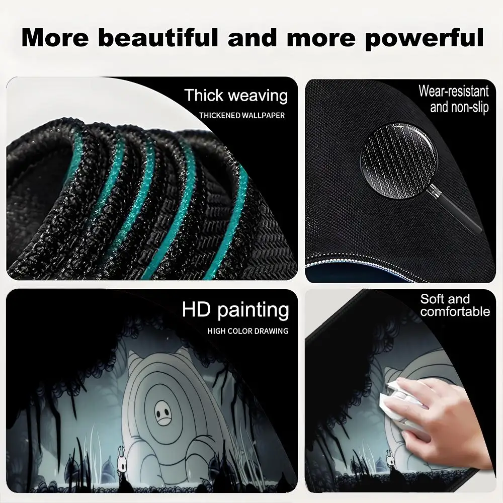 Large Hollow Knight Mouse Pad Computer Deskmat Gaming Mousepad Xxl Keyboard Mause Pad Extended Pad Table Carpet Rubber Rug XXL