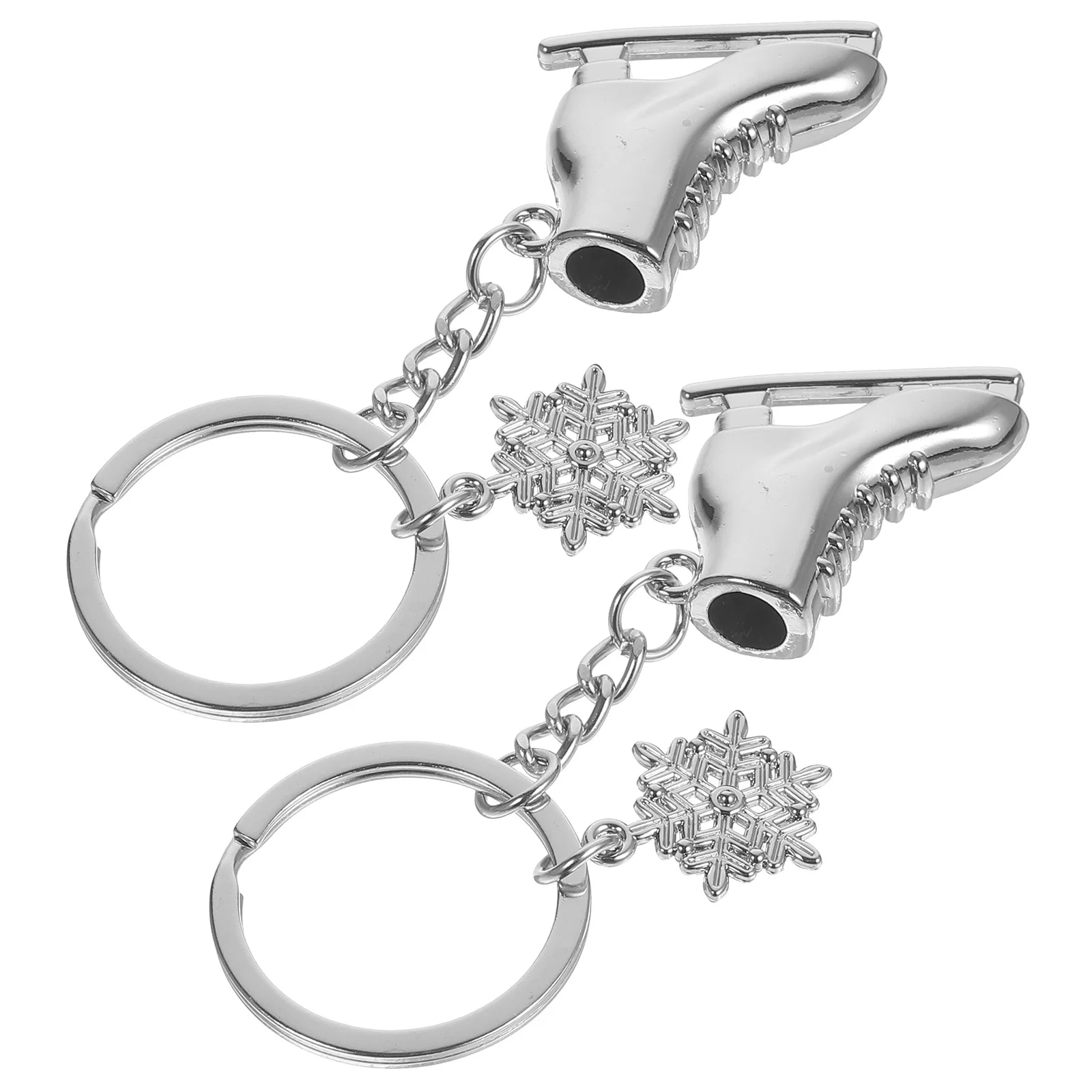 2 Pcs Shoe Keychain Snowboarding Winter Accessories Bag Pendant Delicate Versatile Ring Skating Shoes Charm Student