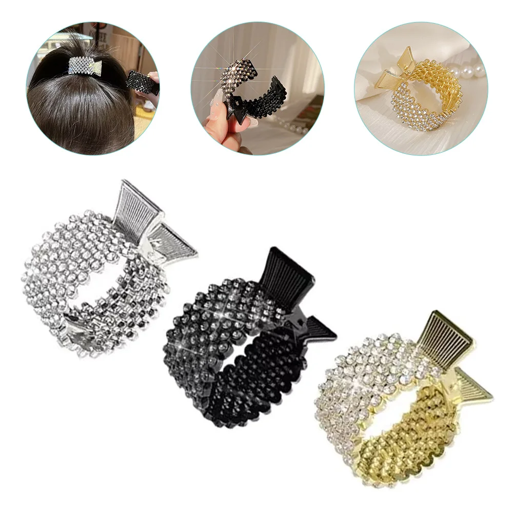 

6 Pcs Clips Rhinestone Back Clip Decorated for Thick Thin Perfect Hair Claw Party Ceremonies Rhinestone Hair Claw Clip Gifts