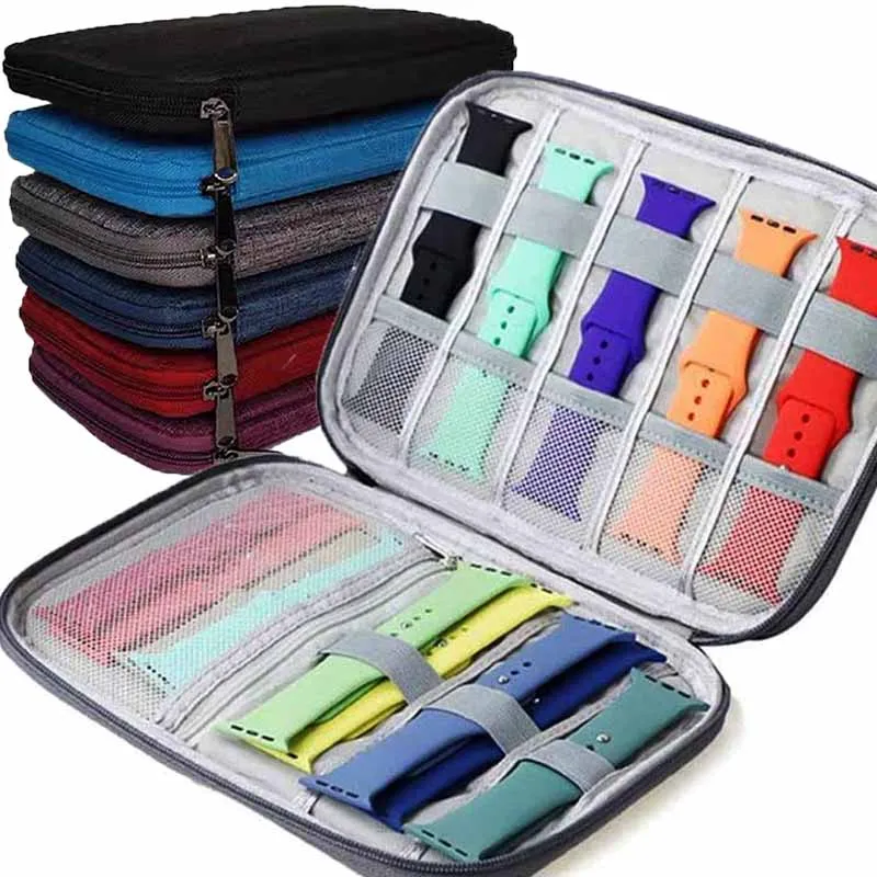 Watch Organizer Case Multifunction Portable Travel for Watch Strap Band Box Storage Bag Watchband Holder Case Pouch  Accessories