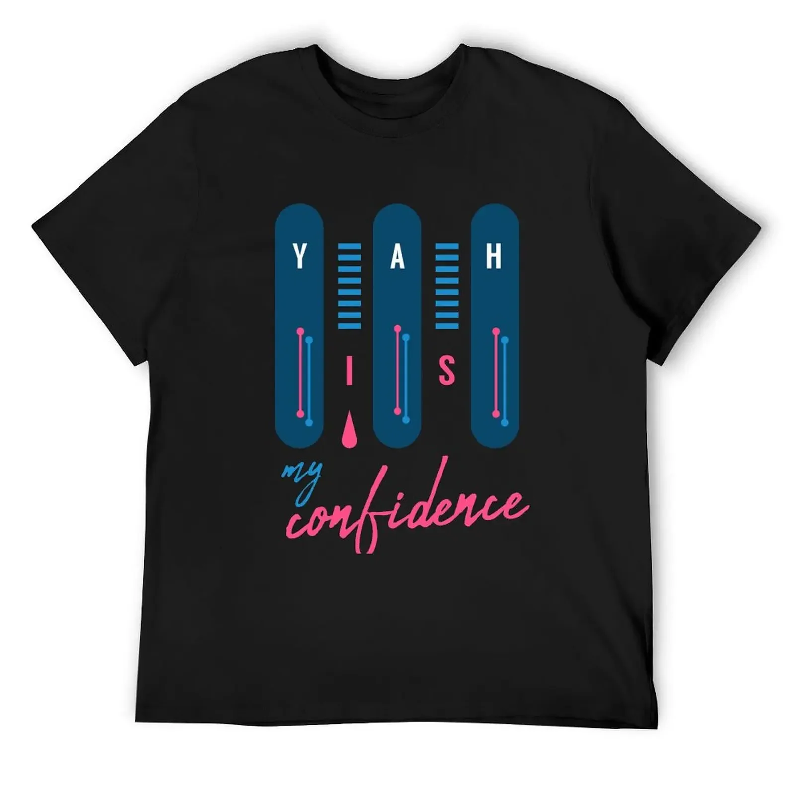 

Футболка YAH is my Confidence, футболка с аниме, забавные футболки с мемми, мужская одежда, мужские футболки