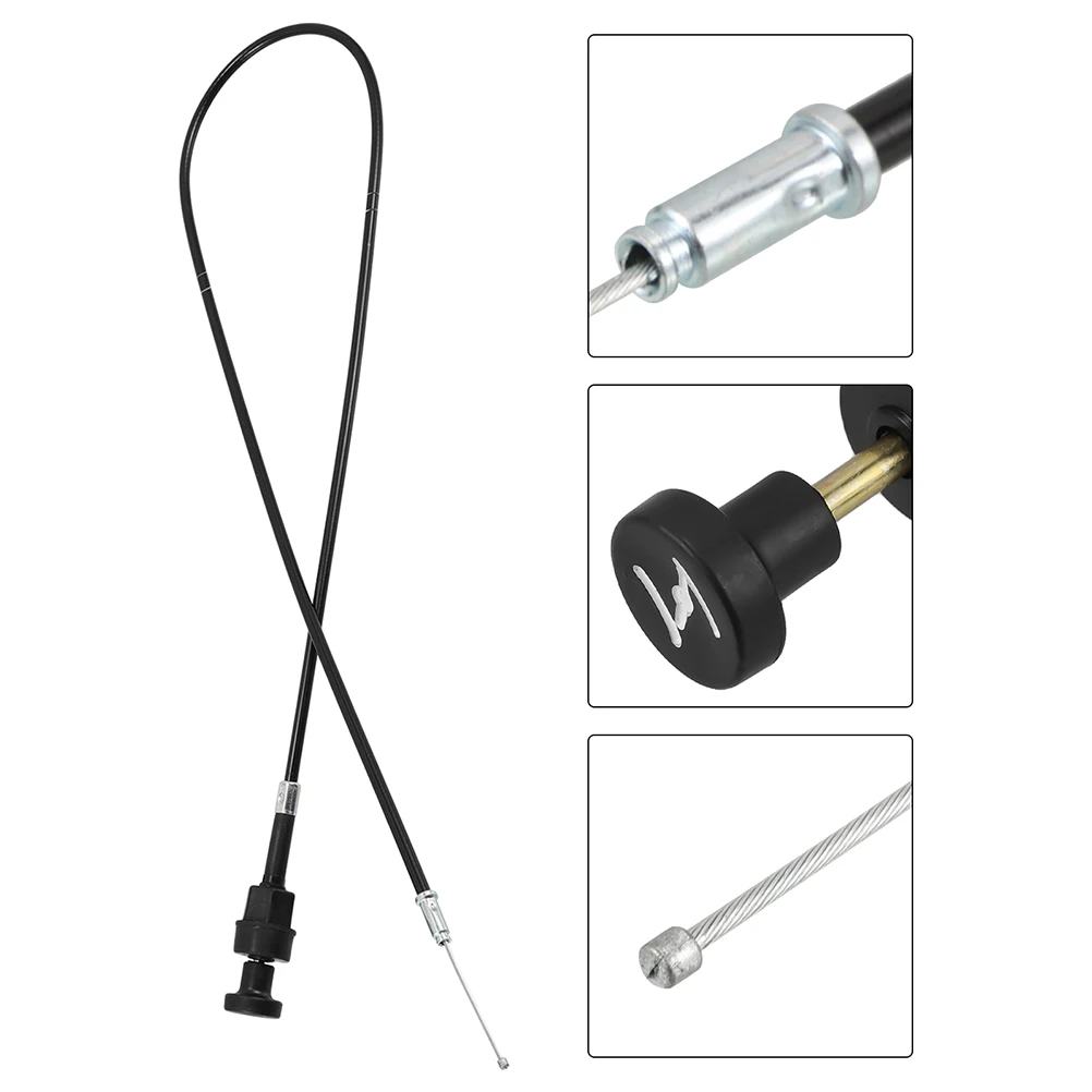 

2pcs Motorcycle Throttle Choke Cable Durable Replacement For Pw5050 Dirt Bike Offroad Front Brake Cables Push Pull Choke Wire