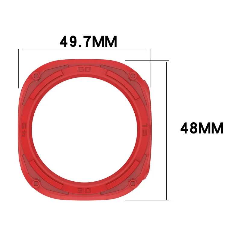 Weiche TPU-Silikonhülle für Samsung Galaxy Watch Ultra 47 mm, schützende, kratzfeste, hohle Abdeckung, Uhrenzubehör