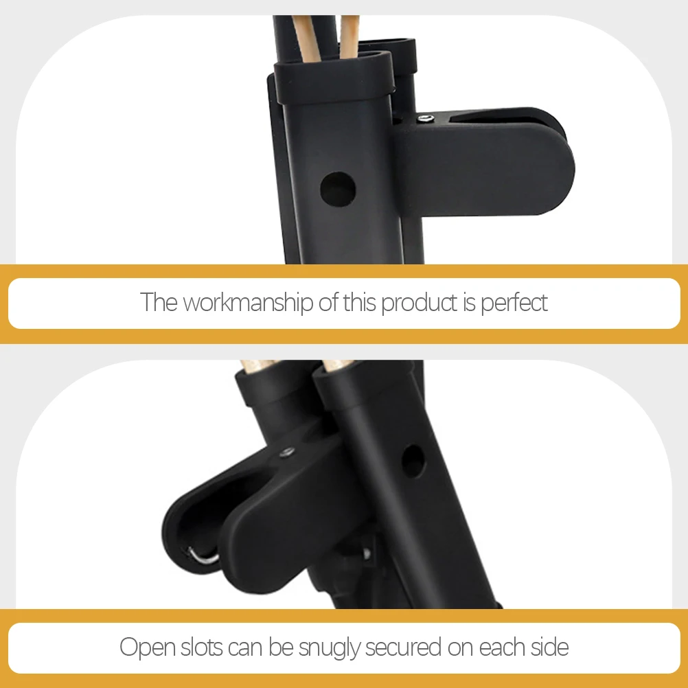 

Drumstick Holder Clip Bucket Container Durable Drum Accessory Instrument Supplies Parts ABS Iron Material Long Term Use Gift