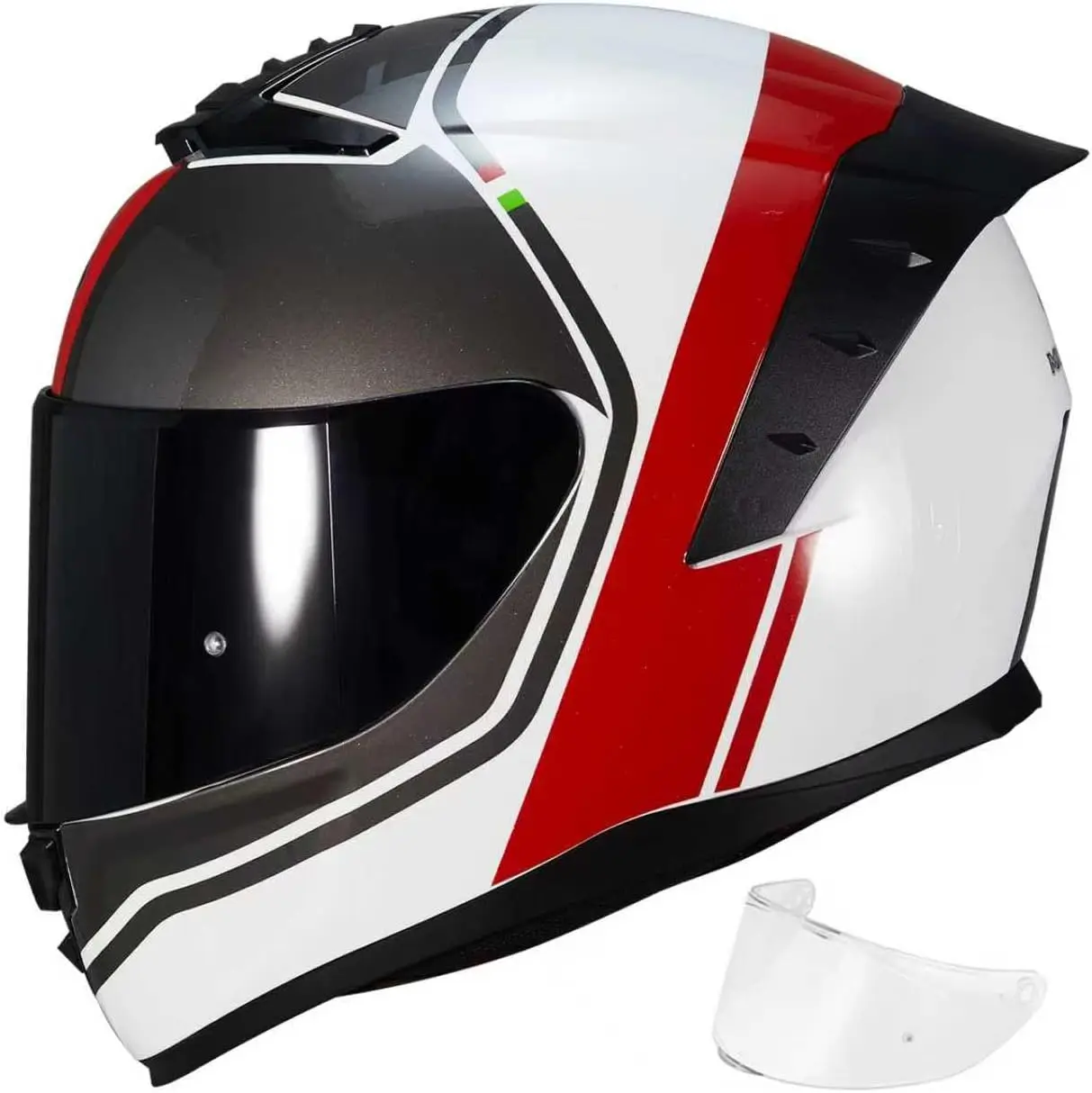 

Full Face Motorcycle Helmet Helmets for Adults Motorcycle MG611 Motorbike Racing Street Bike Helmets with Black Visor for Men Wo