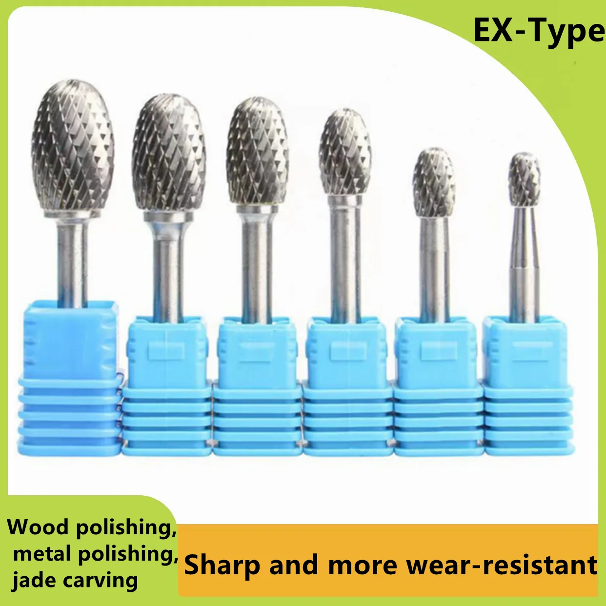 

EX-Series Tungsten Carbide Burr Bit Rotary Files Milling Cutter Engraving Heads Hand Tools Set For Grinding Metal Wood Carving