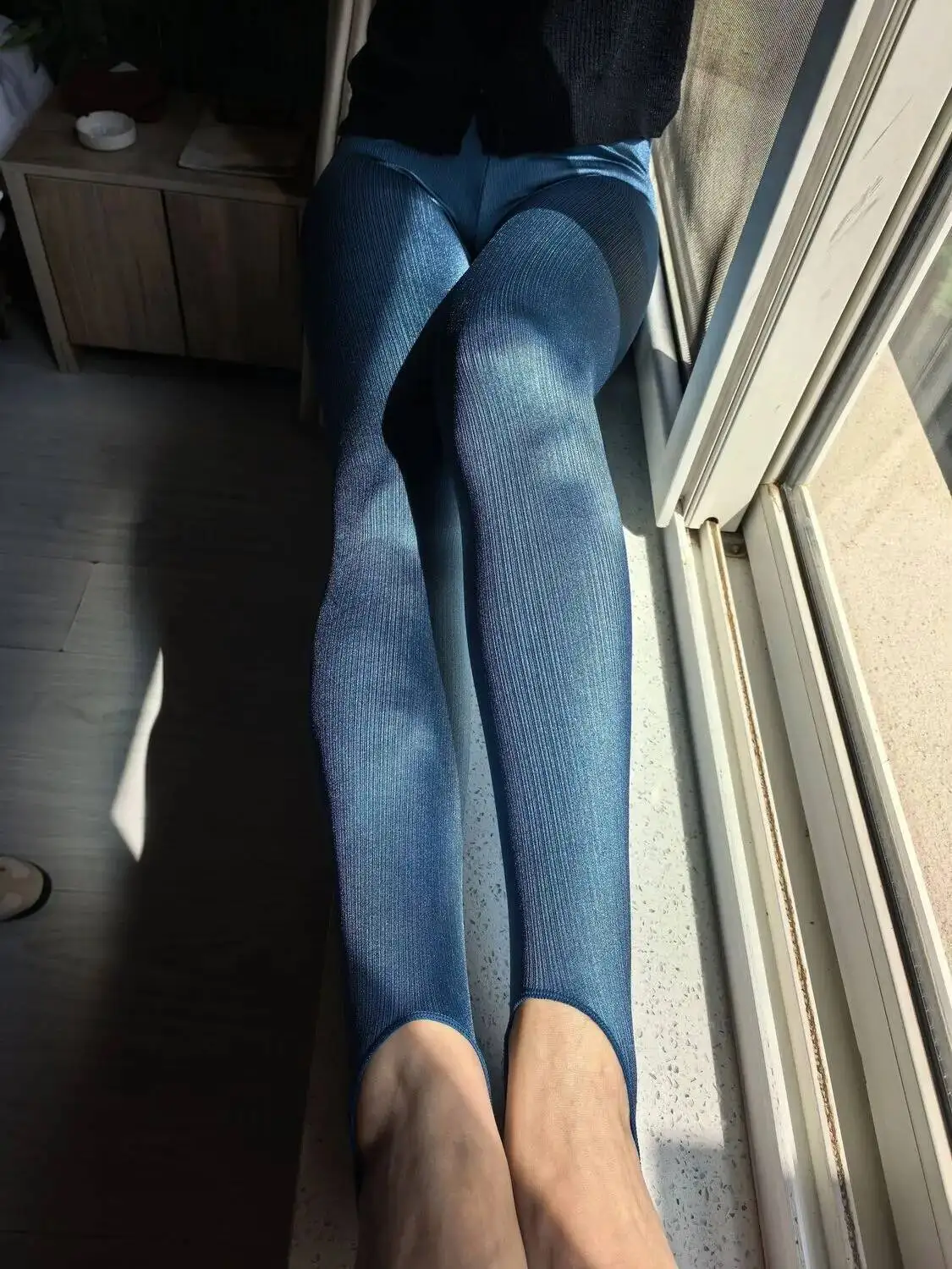 

High waist steponfoot pantyhose pants Women tight Sexy skinny workout Leggings