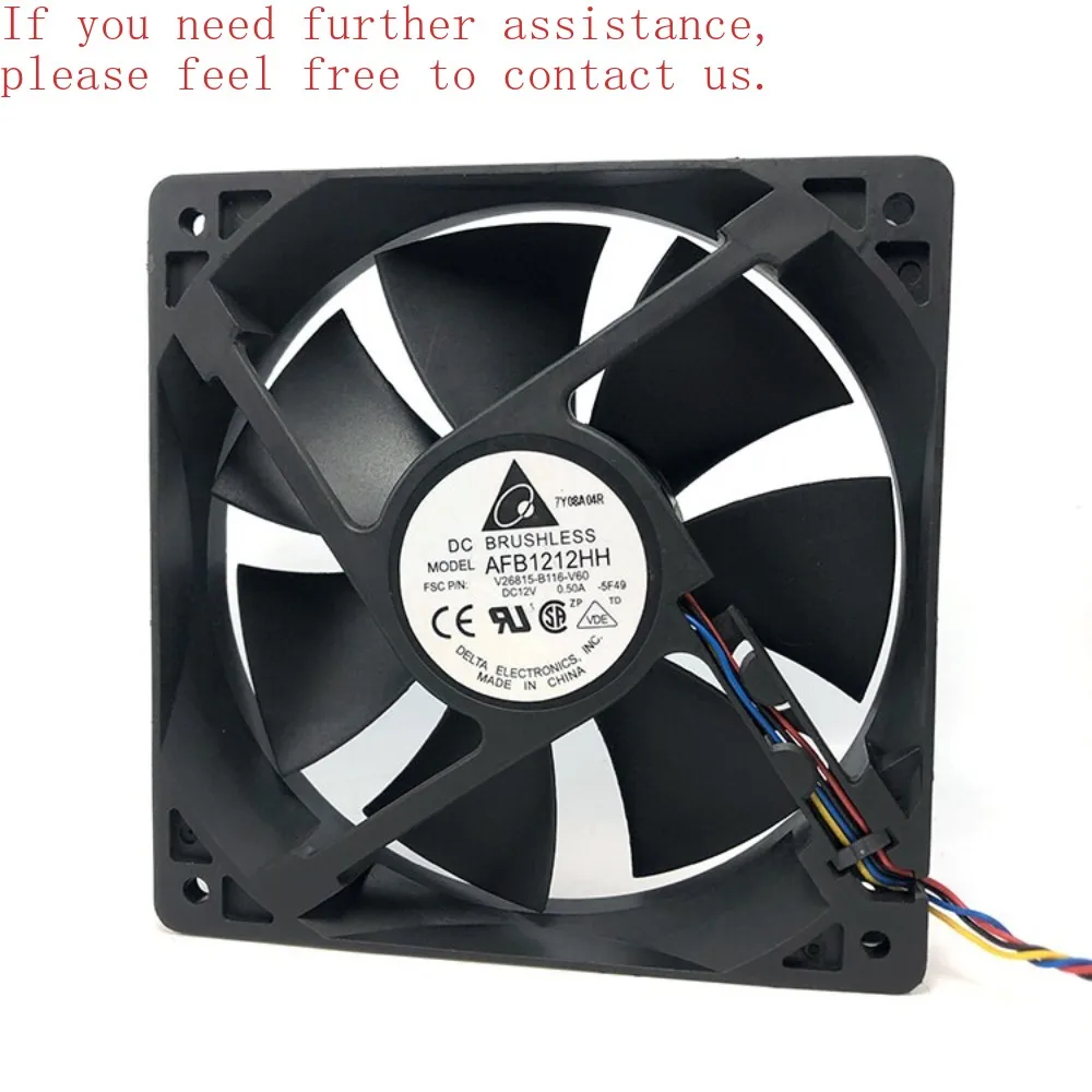 

For Delta AFB1212HH DC 12V Server Inverter, Power Supply, Axial Cooling Fan 0.50A-