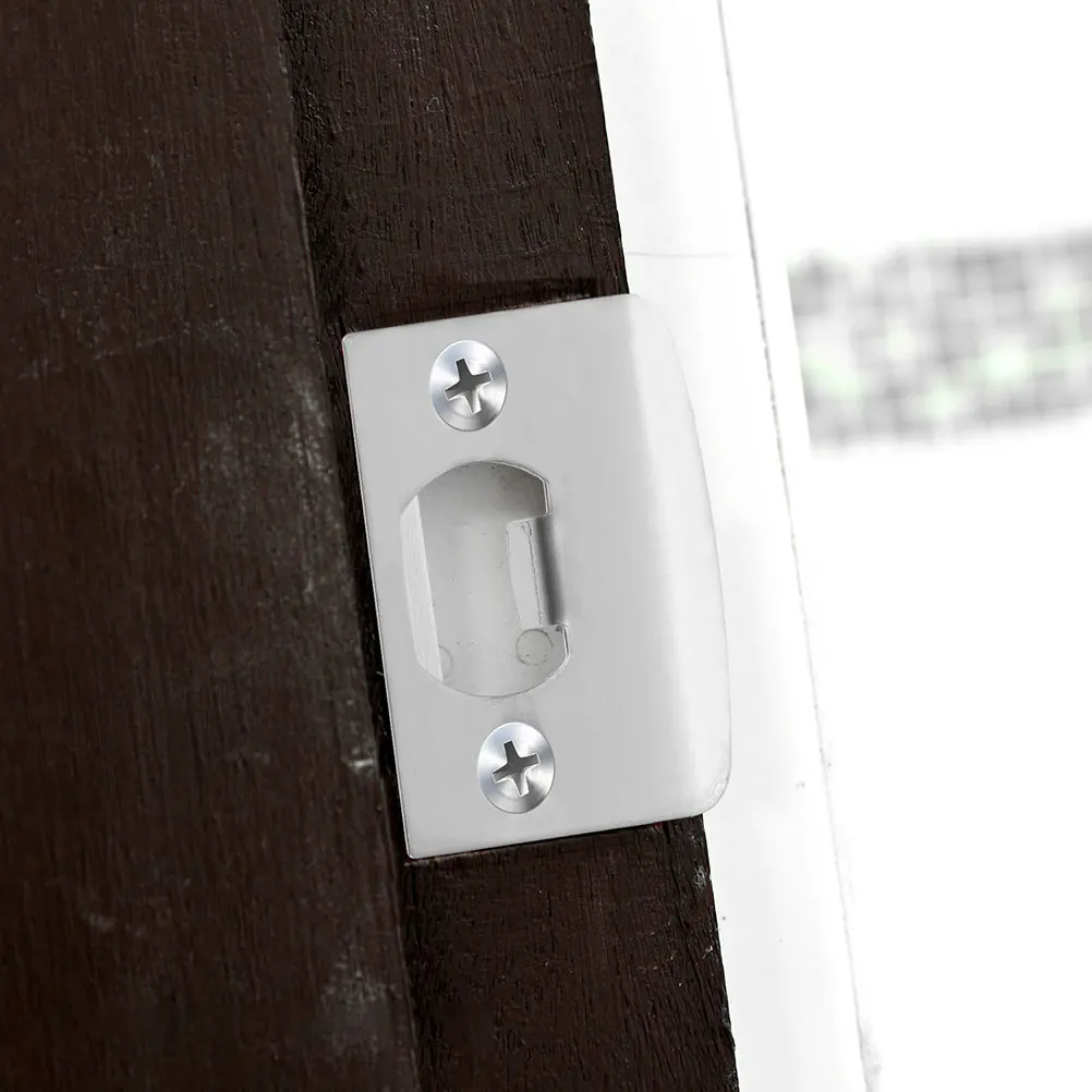 

6Pcs Deadbolt Strike Plate Durable Stainless Steel Door Reinforcement Plate Hole Filler Deadbolt Cover for Garage Front Door