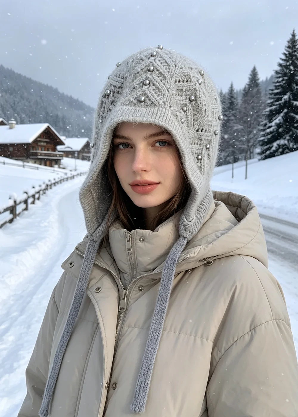 2026 Fashion Warm Skullies Angola Rabbit Fur Winter Knitted Beanies Women Cap Female Ski Outdoor Warm Cashmere Wool Hats