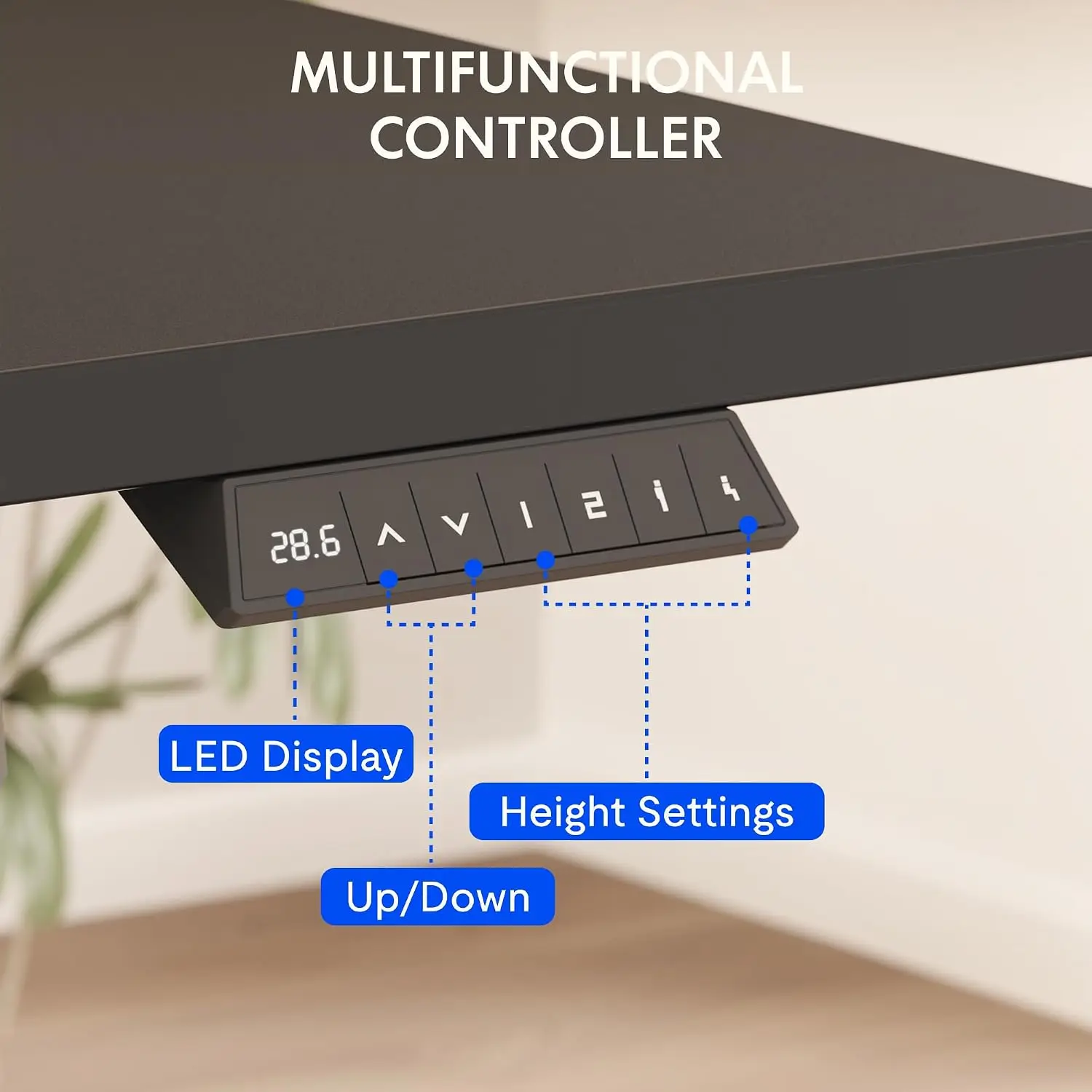 Mesa Elétrica Ajustável FLEXIS - Desk Setup Black And Wood avaliação e preço