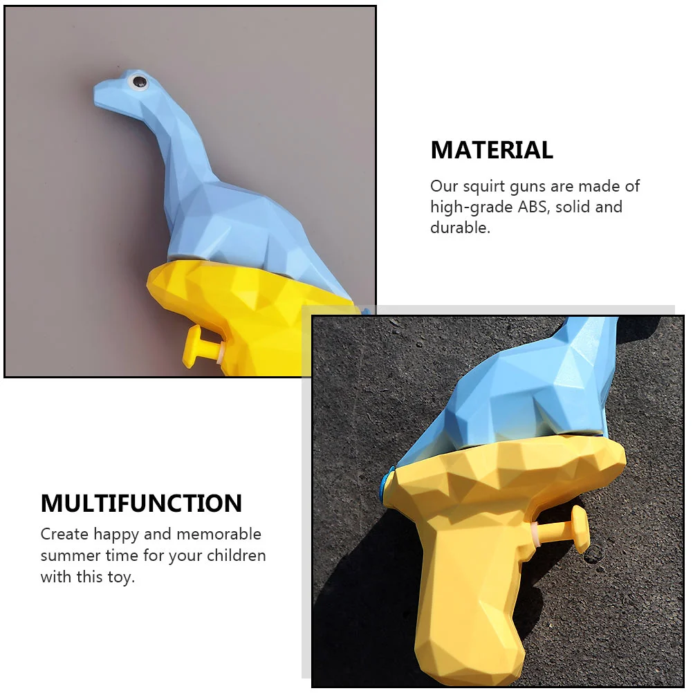 2 Pcs Brachiosaurus Water for Family Fun Animal Pearlescent Backyard Squirt Pool Plastic Solid Toy