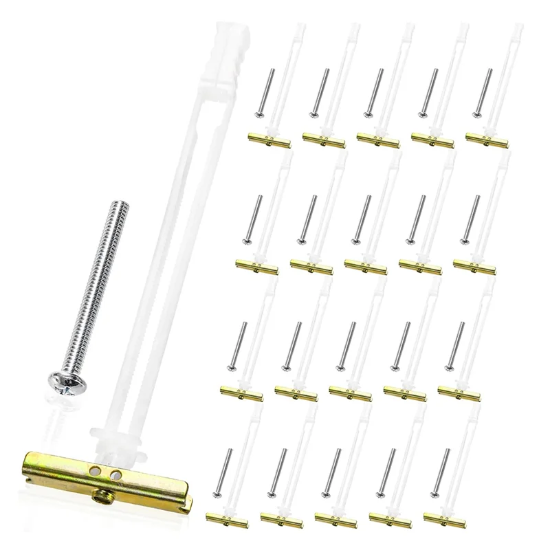 A60Z Top 20Pack Drywall Anchor With Included Bolts For 1/4In-20,For TV Mounting,Cabinets,Holds Up To 265Lbs Each In 1/2In Drywal