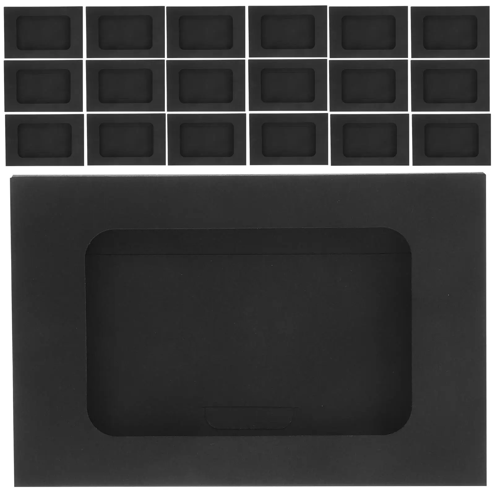 

30 Pcs Blank Window Packaging Box Gift Card Holders Photo Business Sleeves Tiny Paper Envelopes Versatile Use Postcards