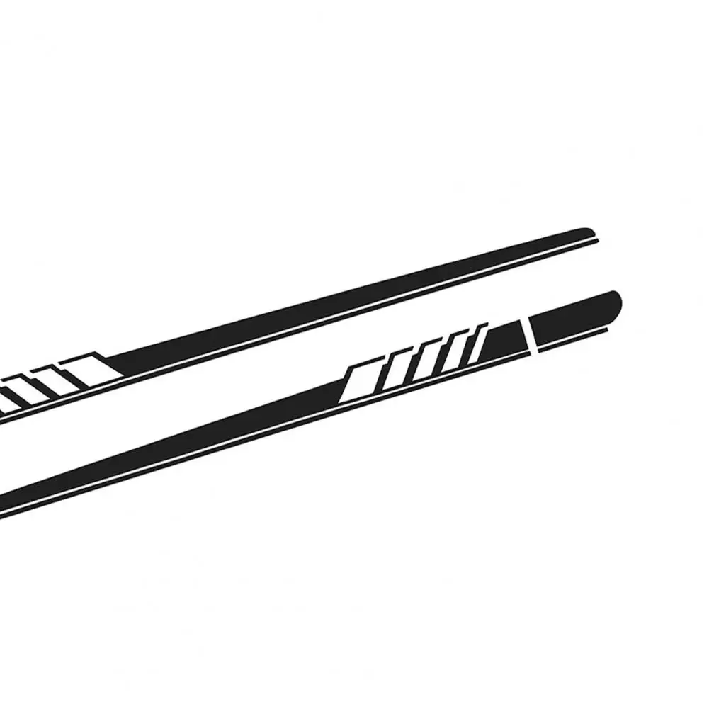 1 Pair Excellent Car Sticker  Non-fading Solid Color Car Side Body Decals  Car Sticker Door Side Skirt Vinyl Wrap Racing Decals