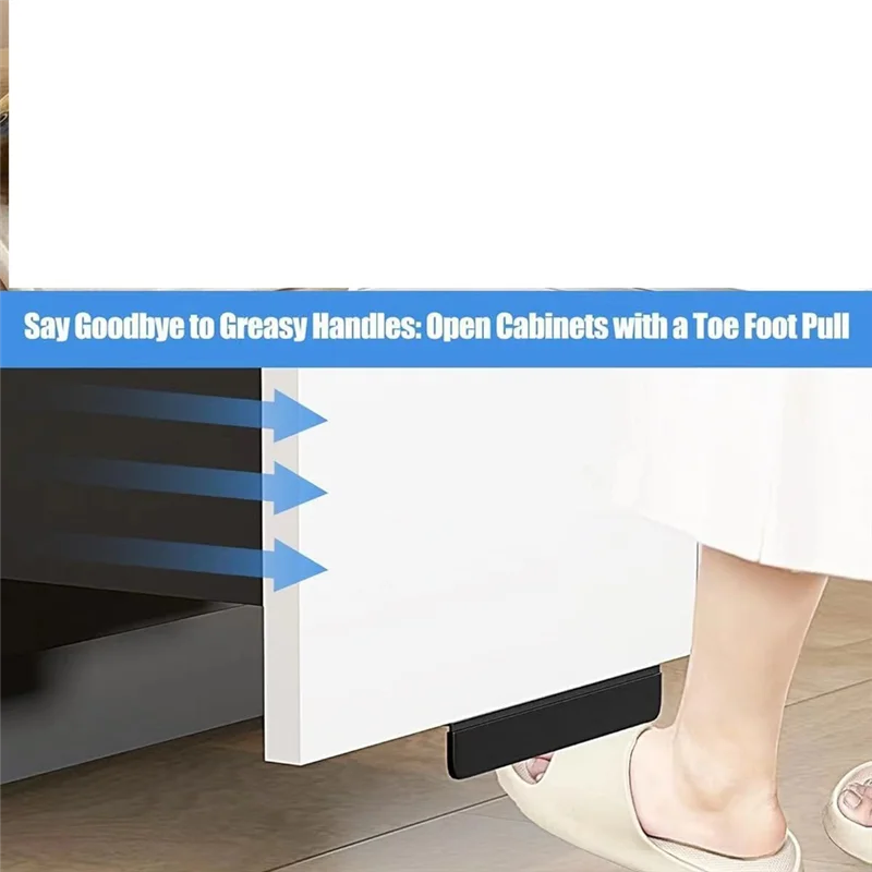 

AAAC-2PCS Cabinet Foot Pull Junk Drawer Bracket With Impact Protection Sleeve Cabinet Foot Pulls Junk Cabinet Foot Plate