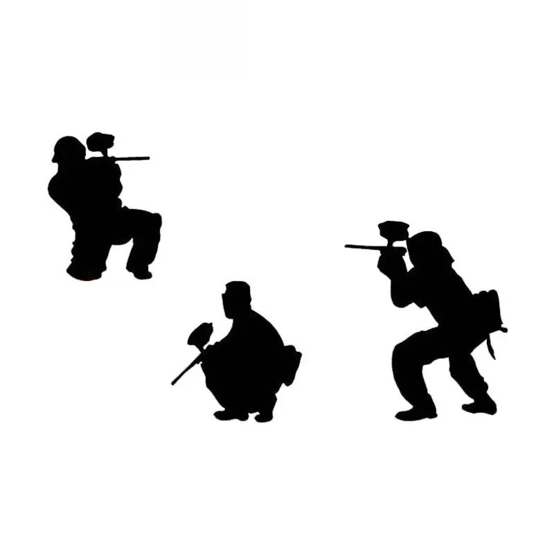 

Paintball Army Car Decals High Quality Fashion Car Decoration Personality Pvc Waterproof Decals Black/white, 17cm*10cm