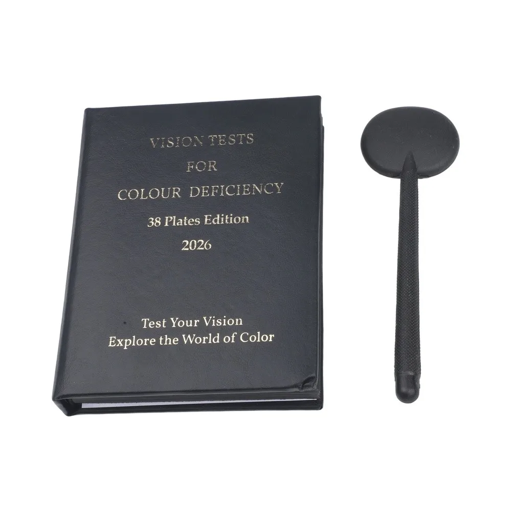 Color Vision Screening 19*14.8*4cm Ishihara Test Book Eye Shading Lenses Optometry Lenses Album-type Book Design