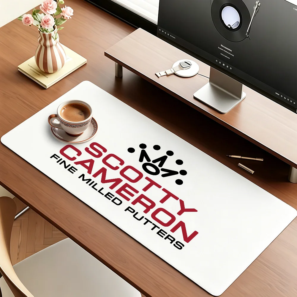 Fashion S-Scotty-Y Logo C-Cameron Mouse Pad Large Non-Slip Waterproof Mat Stitched Edge Keyboard Pad for Gaming Daily Office