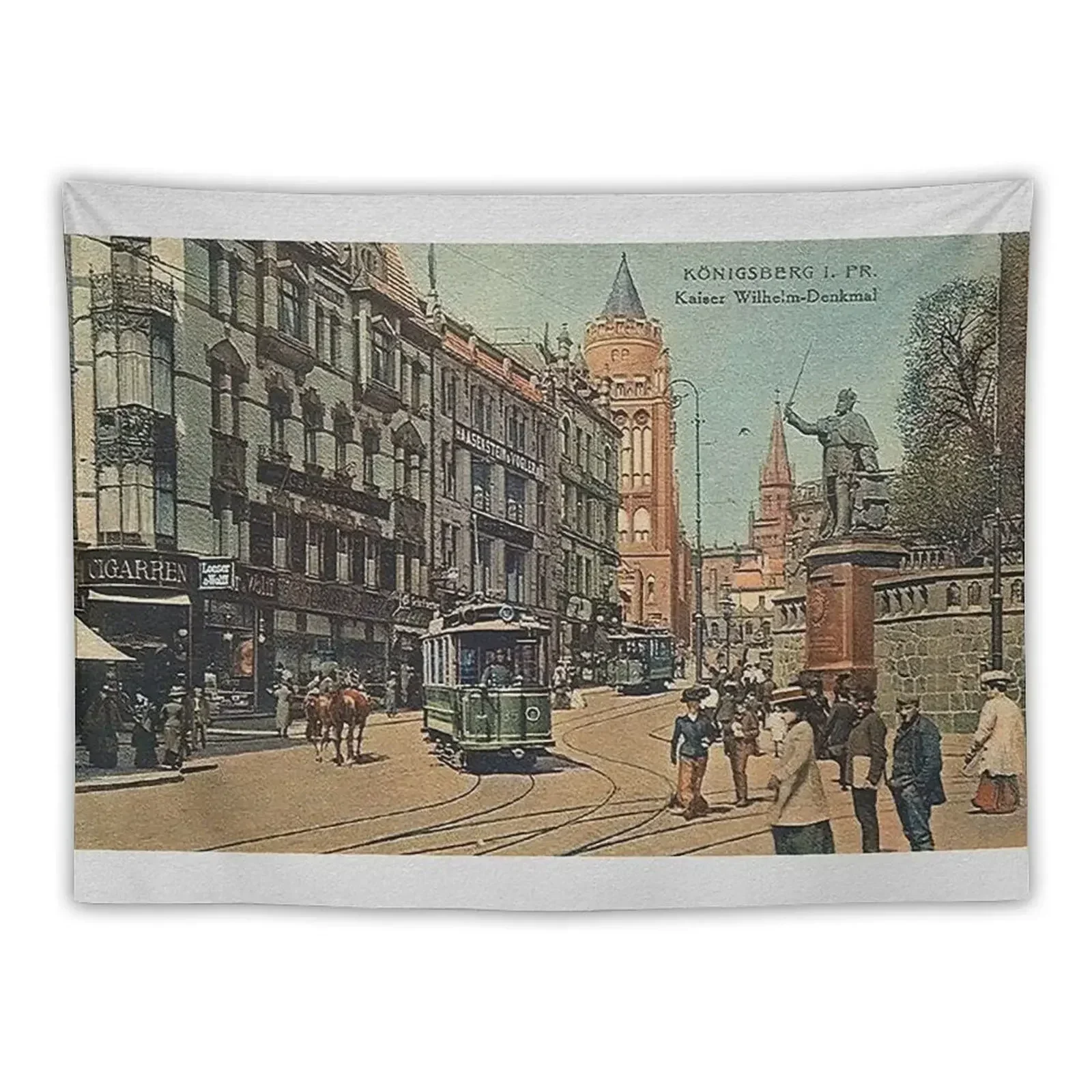 

Knigsberg in Preussen...street scene 1895 Tapestry Decoration For Rooms Room Decore Aesthetic Tapestry