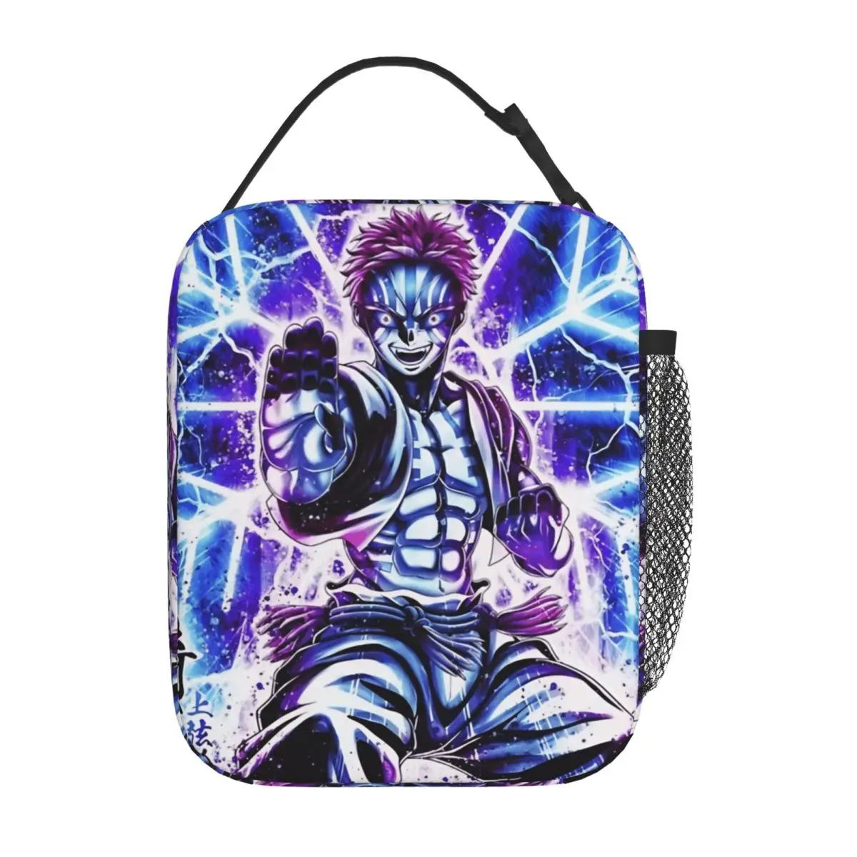 

Akaza Demons Slayers Insulated Lunch Bags Thermal Bag Meal Container Anime Leakproof Tote Lunch Box Food Handbags College