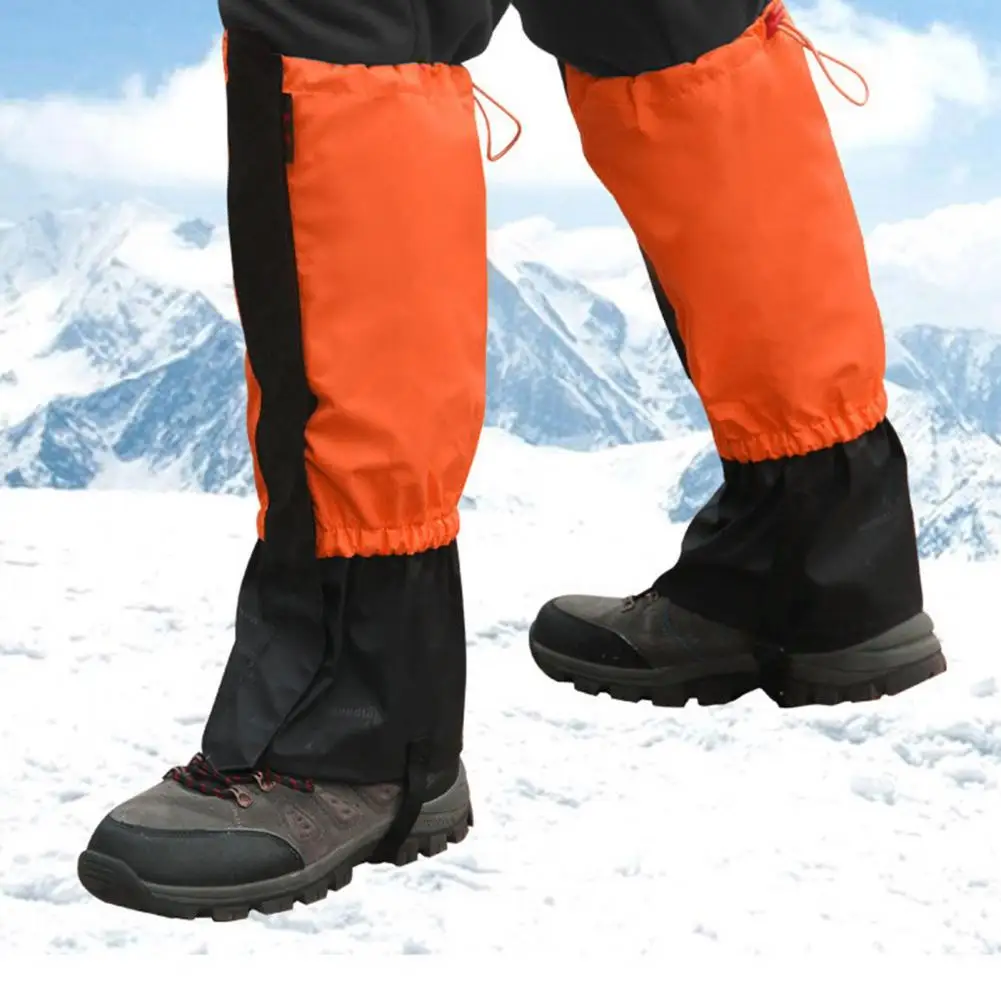 1 Pair Snow Boot Leg Gaiters Wear-Resistant Waterproof Adjustable Men Women Boot Gaiters Leg Guards For Camping Hiking