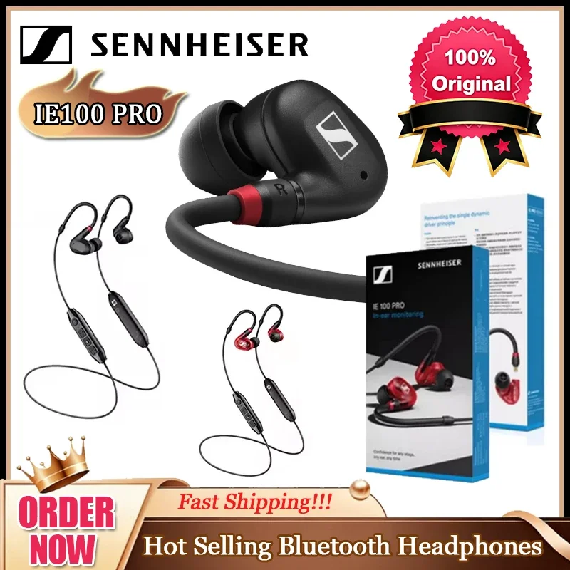 

Наушники Sennheiser IE 100 PRO: профессиональные внутриканальные и накладные, с шумоподавлением, для игр, Hi-Fi, проводные